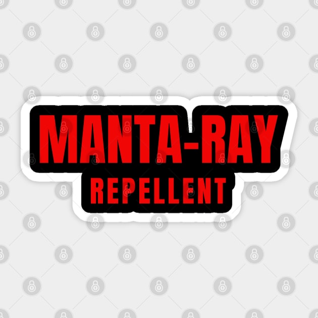 Manta-Ray Repellent Sticker by Spatski